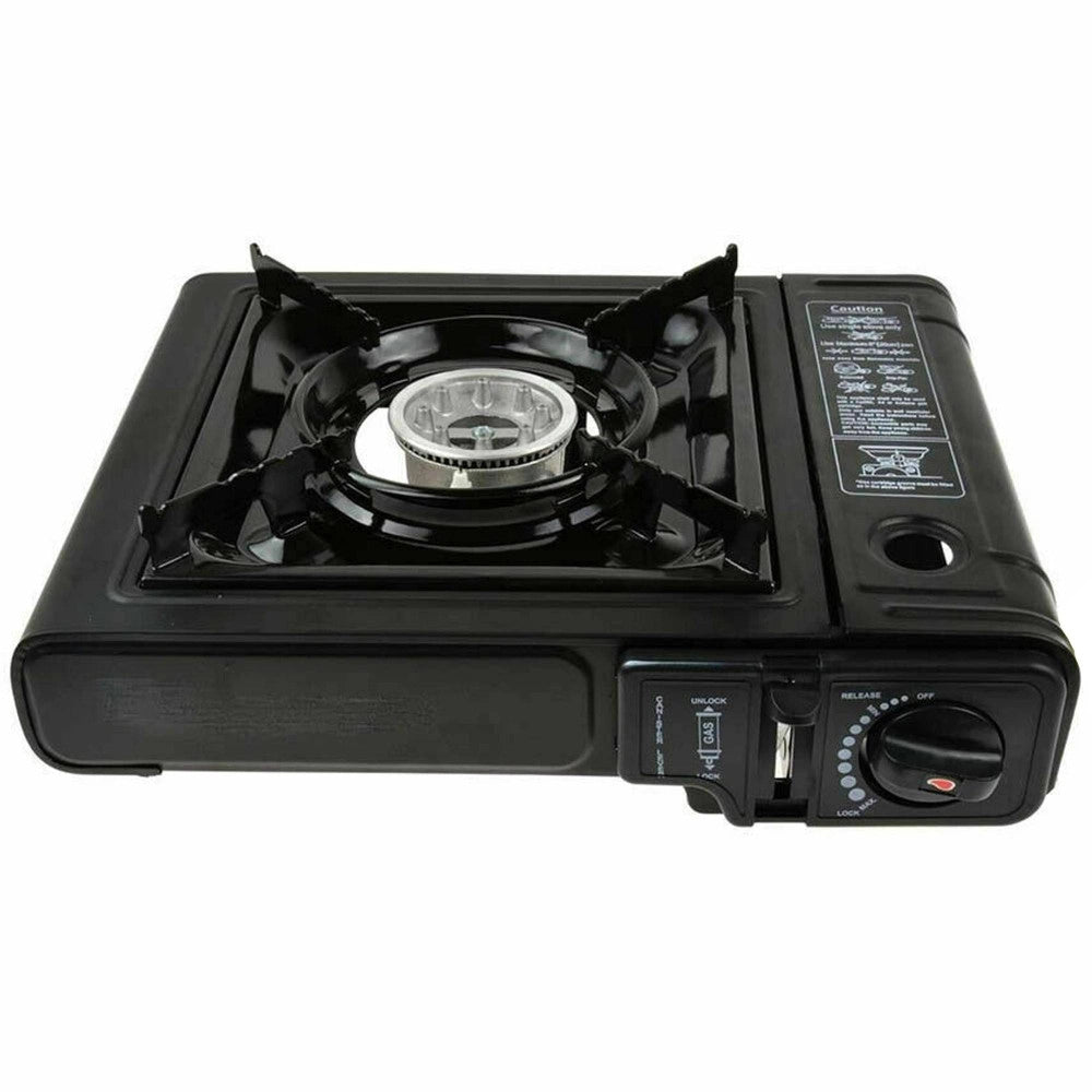 Trade Shop - Fornello Portatile Da Campeggio A Gas Cucina Viaggio Camping Con Valigetta -