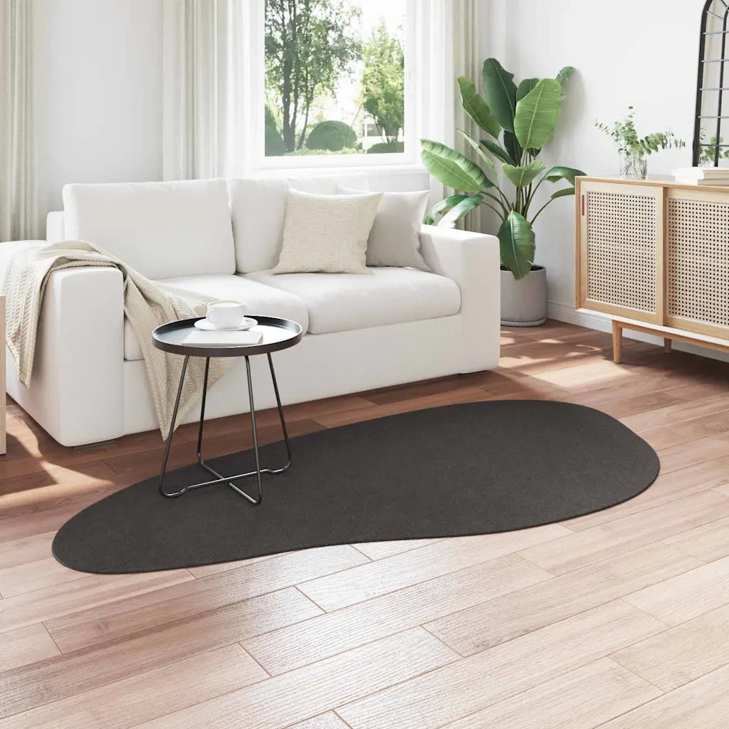 Tappeti per area HUARTE Antracite 100 x 200 cm Poliestere 4103755