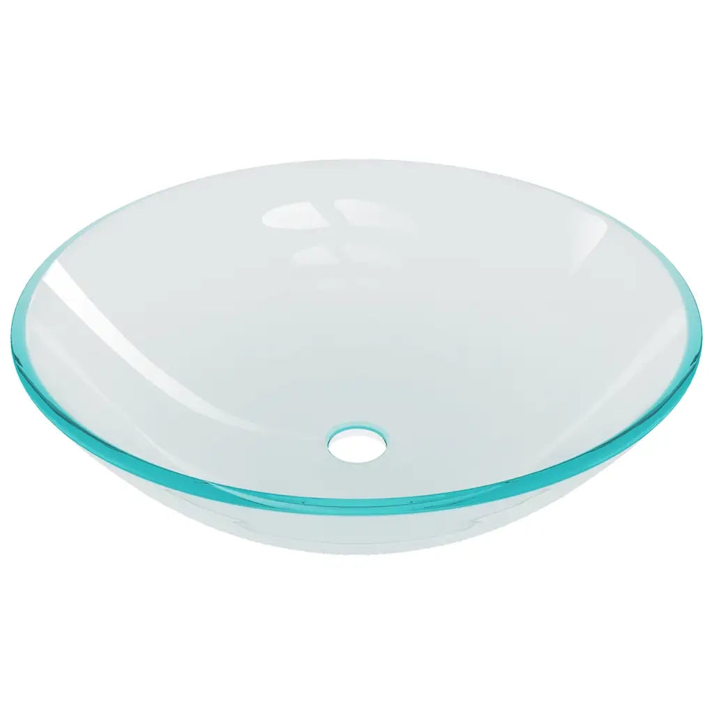 Lavandino con Rubinetto e Piletta Vetro Temperato Trasparente CFW9967080