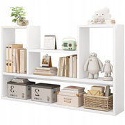 Scaffale per libri bianco, ideale per spazi ridotti, con misure 100x16x60 cm.