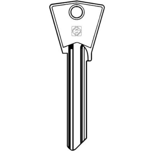 Chiave Piatta Gentili CIL2 Silca Ottone Nichelato 5 Pezzi