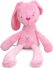 Konijnenknuffel in Pluche 45 cm con Orecchie Molli - Regalo per Bambini in Rosa