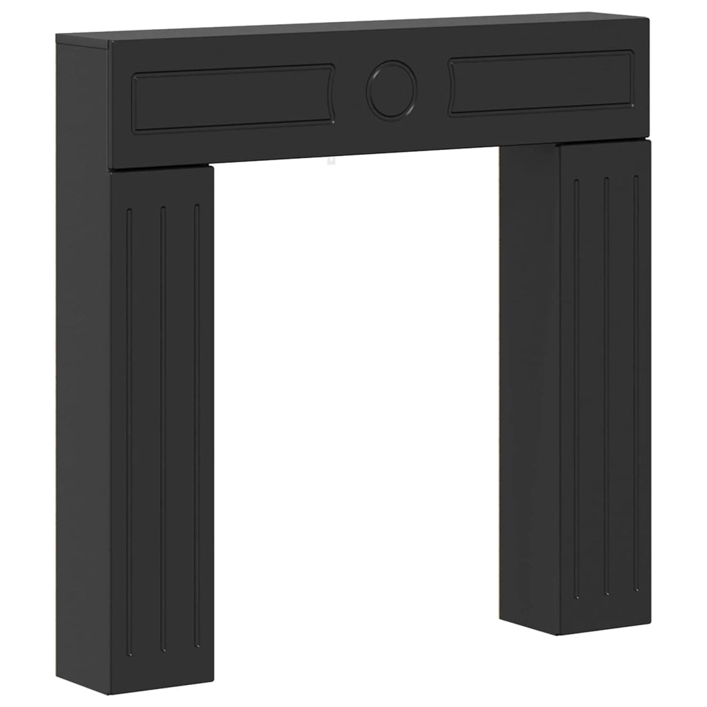 Cornice per camino Nero 102 x 18 x 100,5 cm 8006607