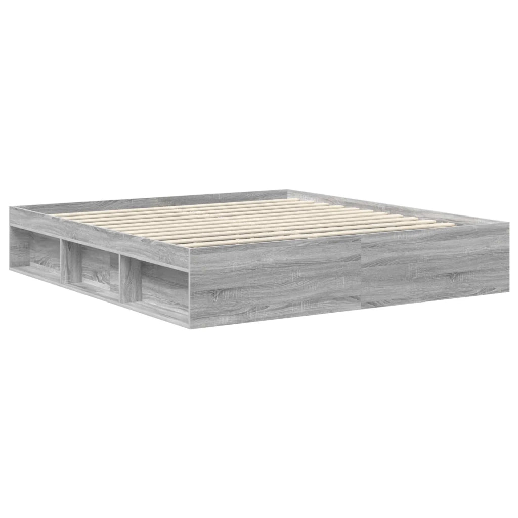 Struttura del letto Grigio Sonoma 180 x 200 cm Pino massello 3412457