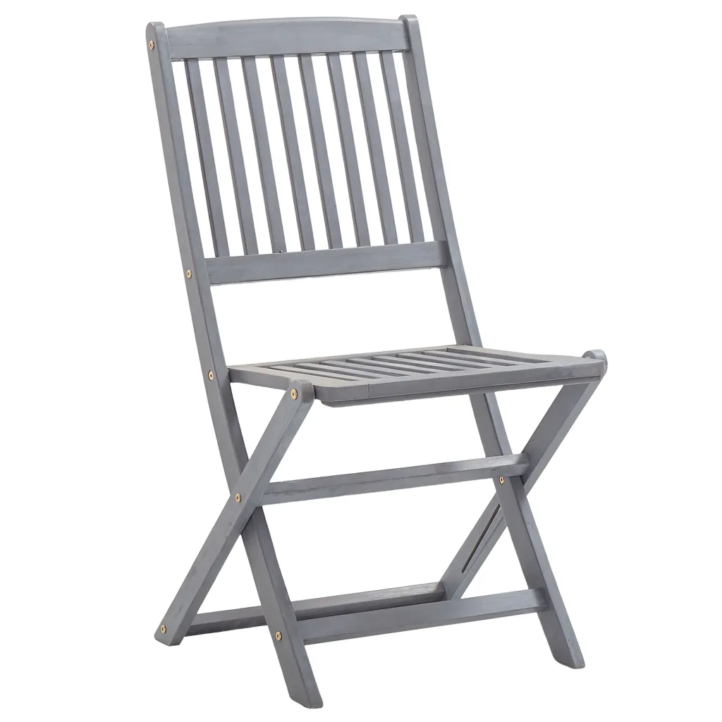 Sedie da Giardino Pieghevoli 8 pz con Cuscini Massello Acacia cod mxl 8549