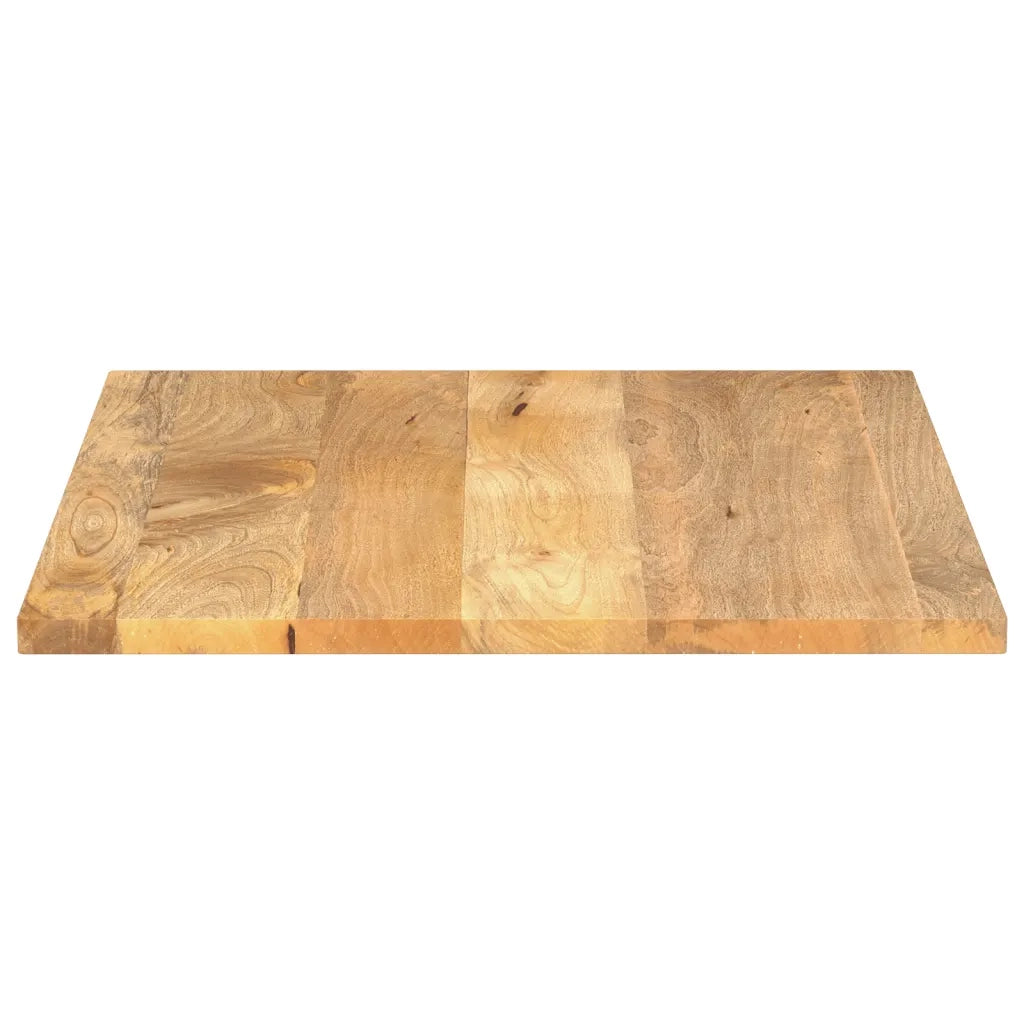 Piano per Tavolo 90x80x3,8 cm Rettangolare Legno Massello Mango 371546