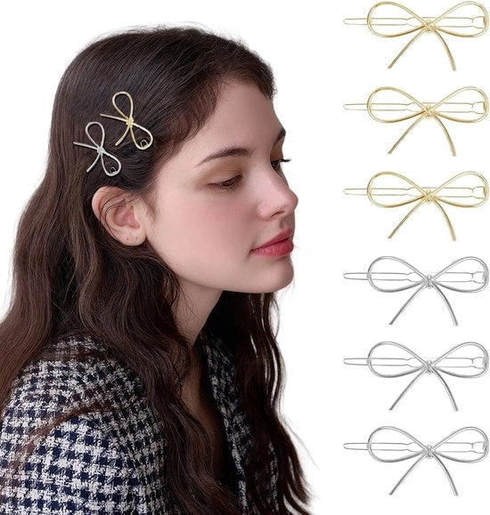 6 Pezzi Bottoni in Metallo per Capelli per Donne e Ragazze - Chic - Simple - Accessori per Capelli Stilosi - Moda - Accessori per Capelli per Donna