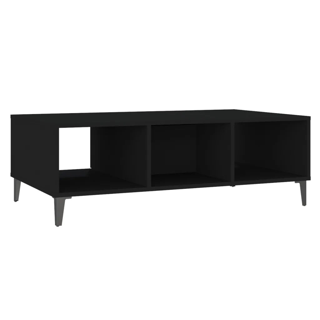 Tavolino da salotto | Tavolino da caff¨¨ | Tavolino da Soggiorno Nero 103,5x60x35 cm in Legno Multistrato