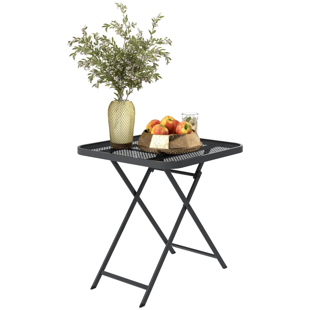 Tavolino pieghevole ¨C zephmum ¨C 70x70 cm, nero
