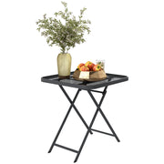 Tavolino pieghevole ¨C zephmum ¨C 70x70 cm, nero
