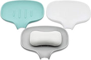 Sacchetto di sapone in silicone con scarico, 3 pezzi, antiscivolo, da assemblaggio, contenitore per sapone per doccia/bagno/cucina, lavaggio a mano, sacchetto di sapone a cascata per mantenere asciutto il sapone