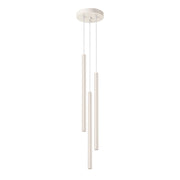 Lampada a sospensione Pastelo Ocean Green a 3 luci, in acciaio, moderna, beige, 104 cm