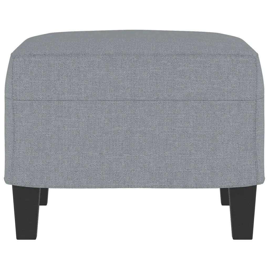 Poggiapiedi Grigio Chiaro 60x50x41 cm in Tessuto 349327