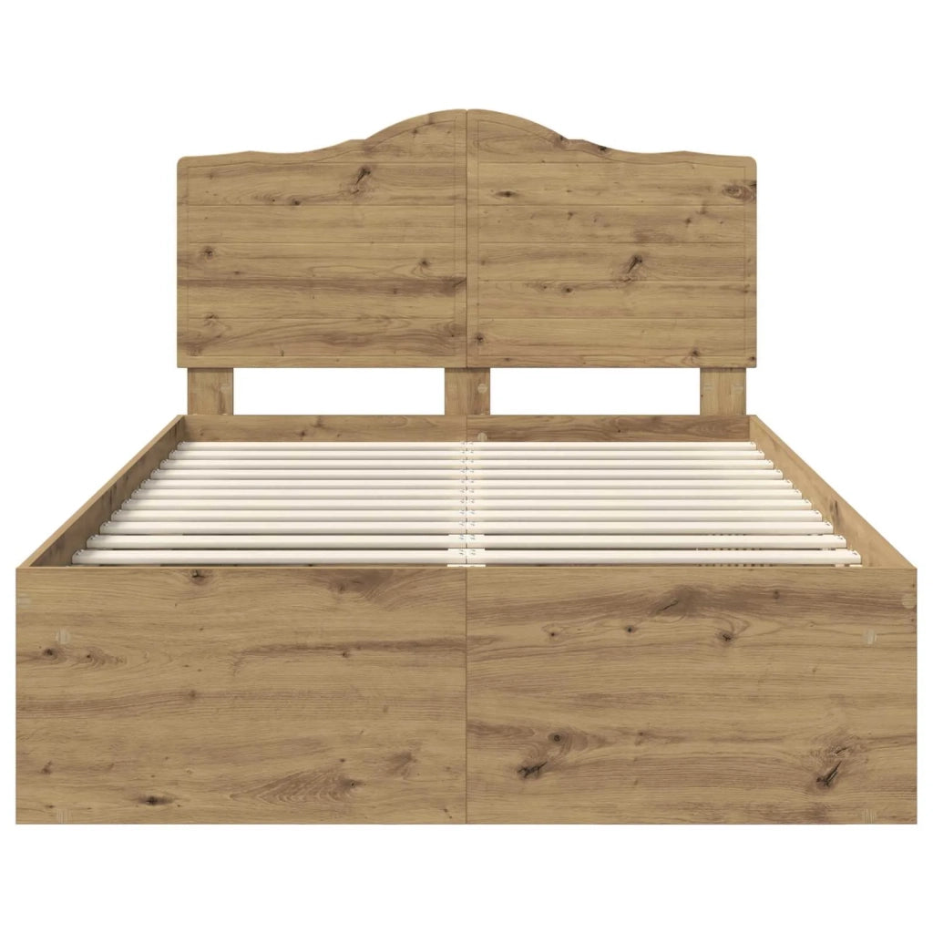 Struttura del letto Rovere Artigianale 135 x 190 cm