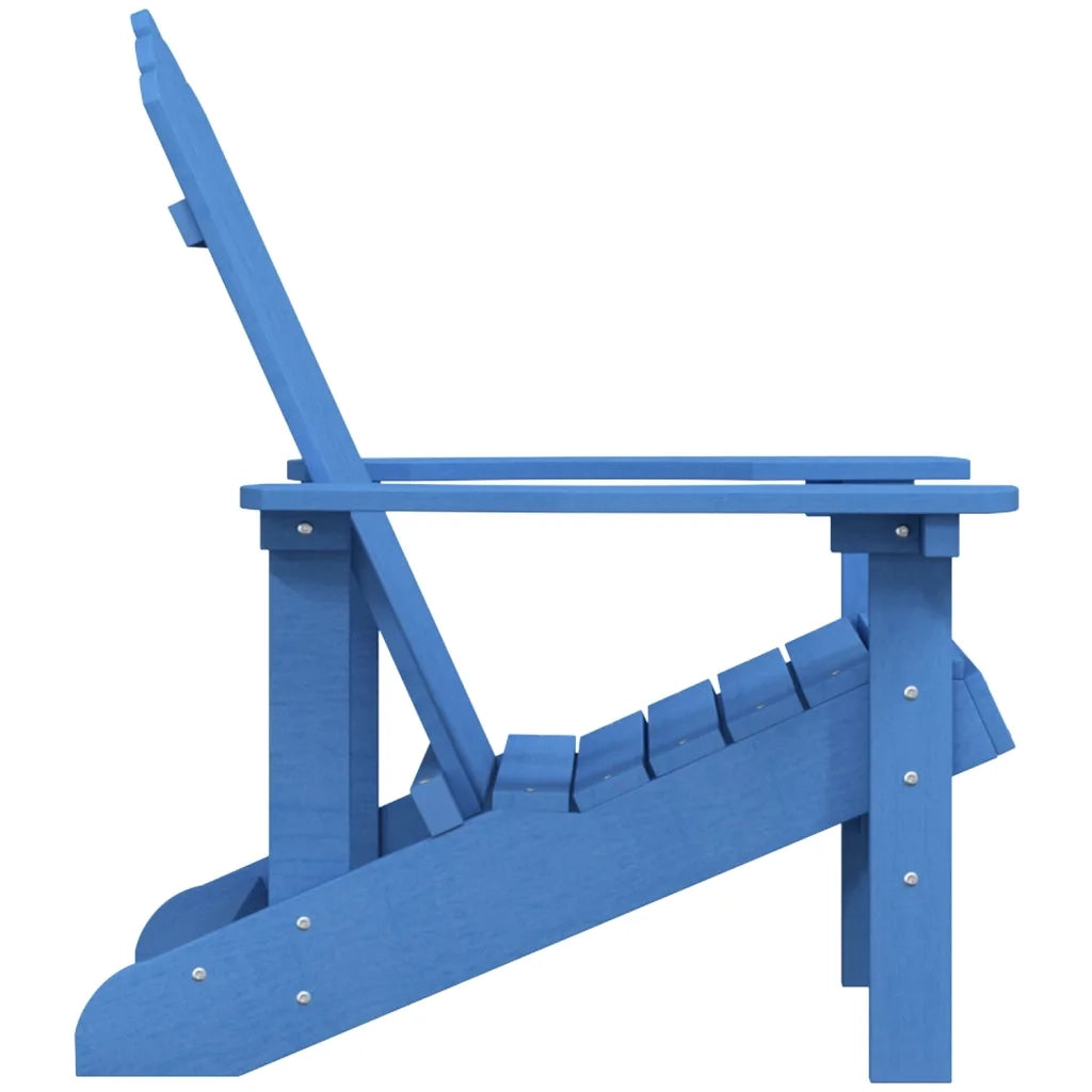 Sedia da Giardino Adirondack Blu Acqua HDPE cod mxl 16618