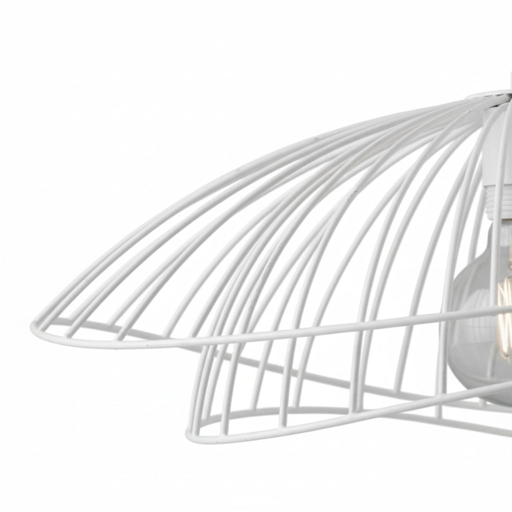 Sospensione Contemporanea Adelaide In Metallo Bianco 1 Luce E27