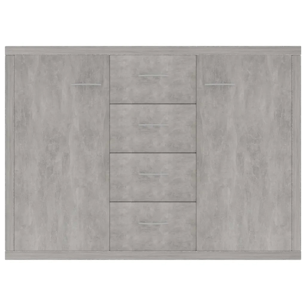 Credenza Grigio Cemento 88x30x65 cm in Legno Multistrato 800688
