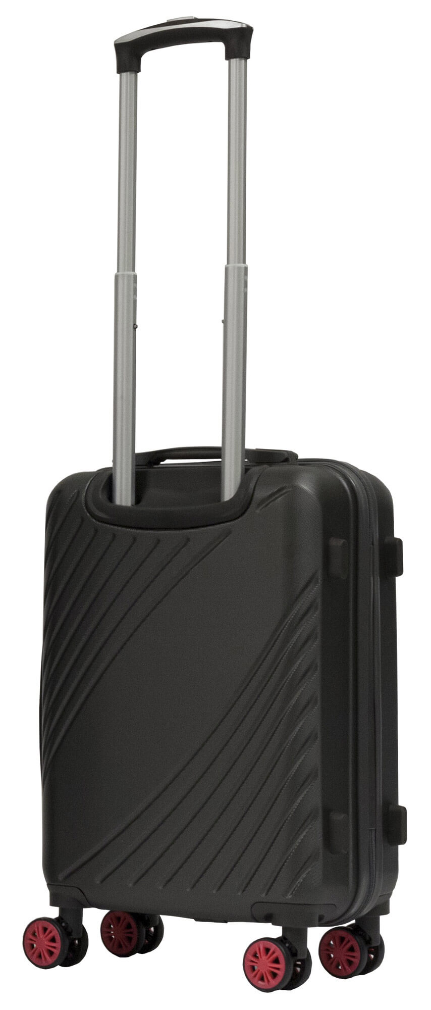 Set 3 Valigie Trolley Rigide in ABS 4 Ruote TSA Ravizzoni Fresh Antracite e Fucsia