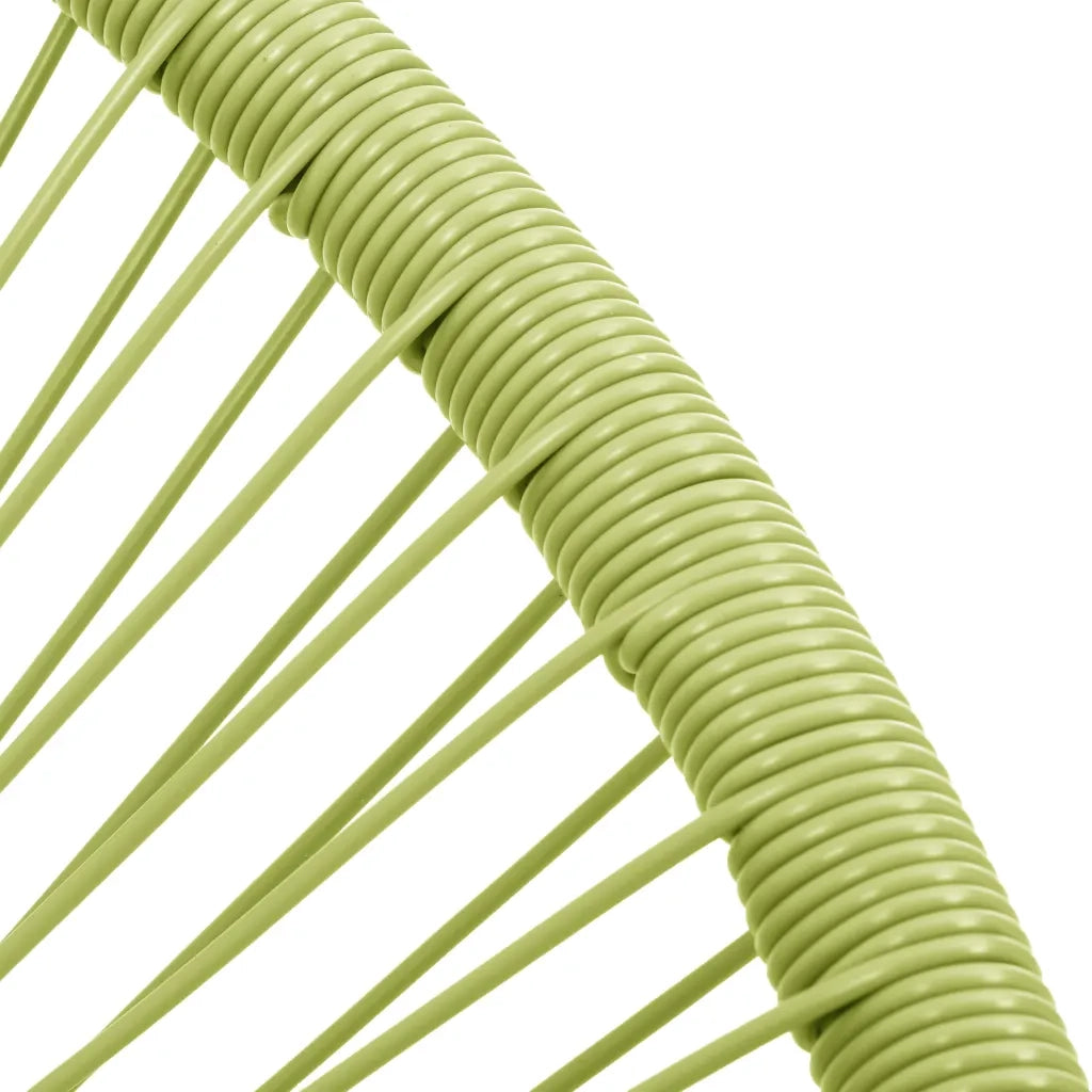 Sedia Acapulco da Giardino in Polyrattan Verde 313141