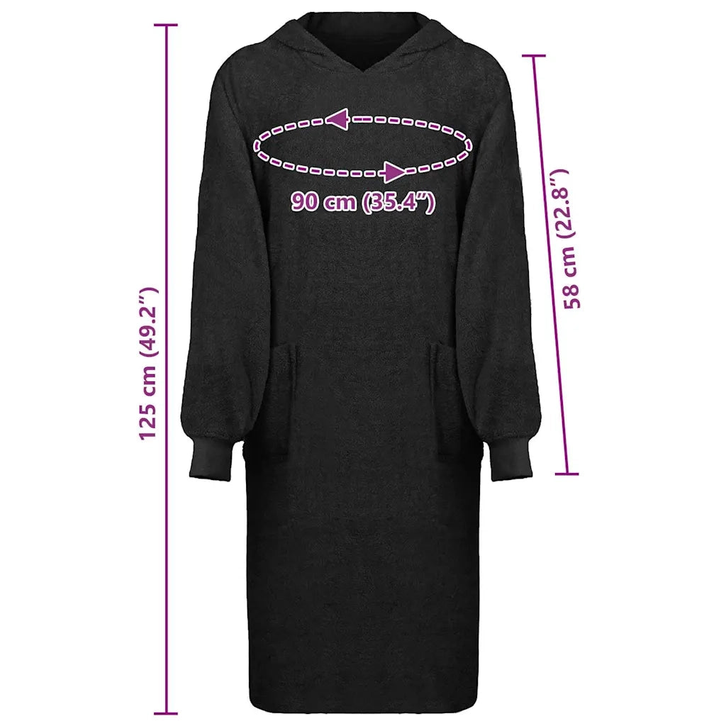 vidaXL Robe Nero xl Cotone