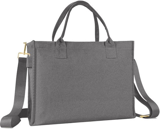 Borsa da Canapa, Grande Borsa da Spalla con Cinturino e Chiusura a Ritaglio