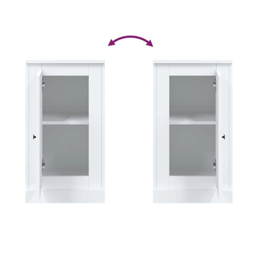 Buffet credenza cassettiera mobiletto mobile contenitore organizer per cucina soggiorno salotto 37,5 x 35,5 x 67,5 cm legno ingegnerizzato bianco 02_0030291