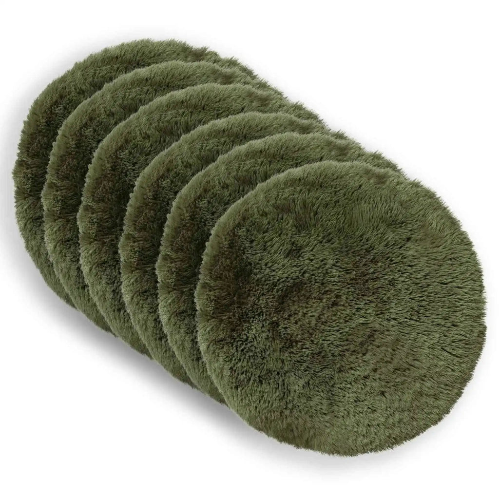 Cuscino con cuscino HEERLEN 6 pz Verde Fleece PV 929868