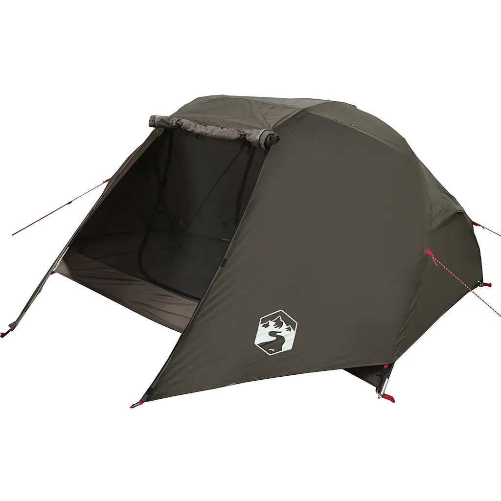 vidaXL Tenda da Pesca per 3 Persone Marrone Impermeabile