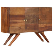 Buffet credenza mobiletto consolle mobile contenitore legno massello riciclato 110 cm marrone 4402286