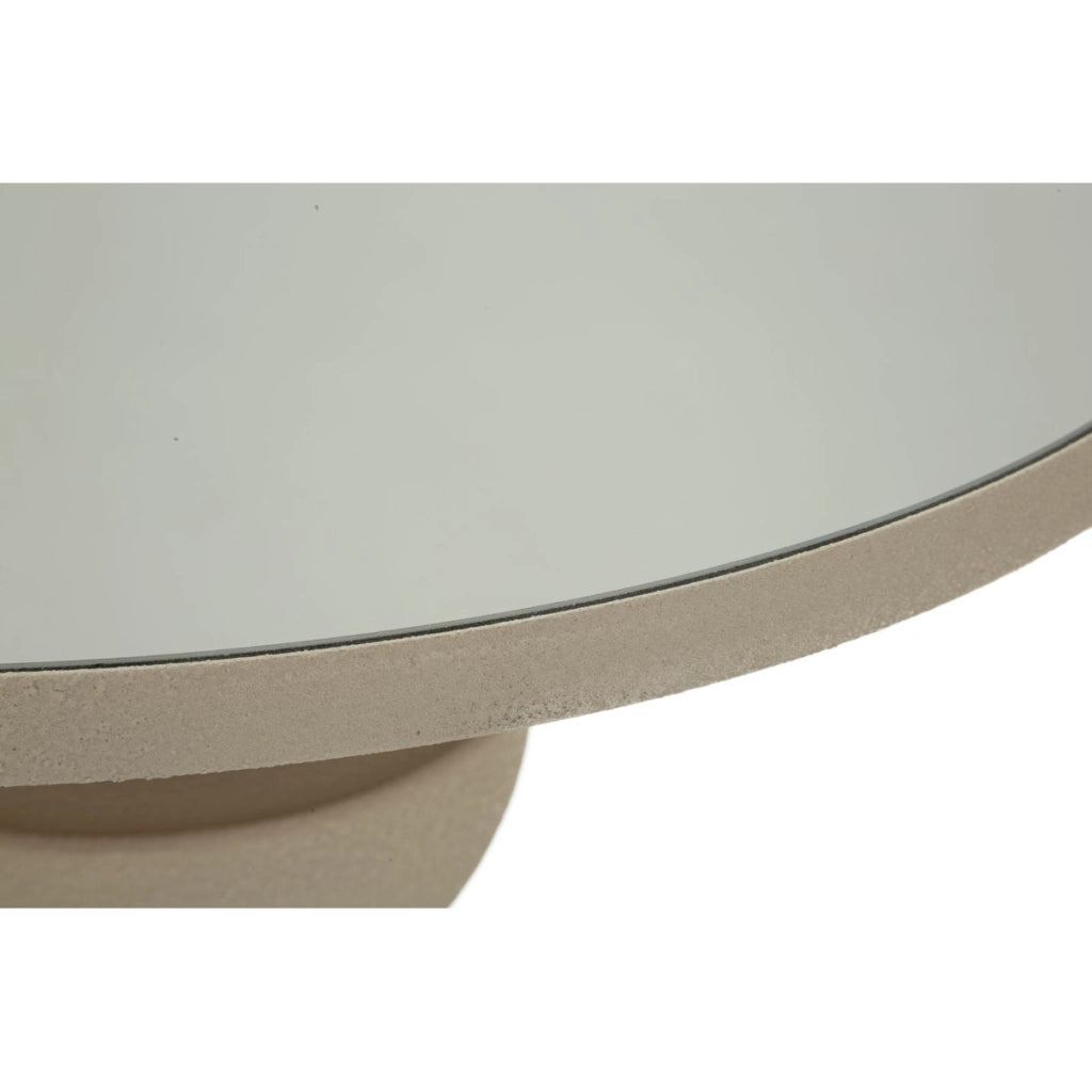 Tavolino VKH798, Beige, Metallo, 45x45x49,5 cm