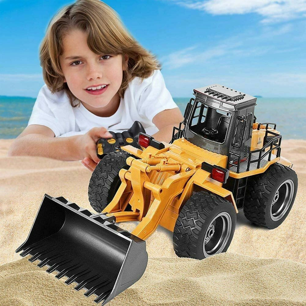 Trade Shop - Ruspa Bulldozer Radiocomandato Trattore Caricatore Frontale Giocattolo Bambini -