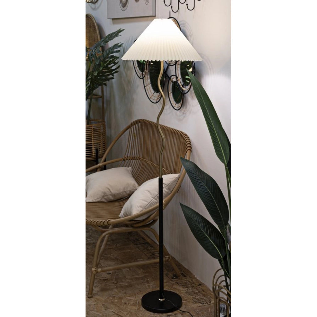 Lampada da Terra VKH184, Oro, Metallo, 46x46x172 cm
