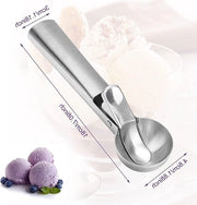 Ispettore in acciaio inossidabile per uso professionale - Ideale per gelato, melone, polpette - 18 x 4 x 3,5 cm