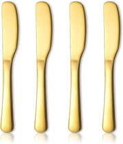Set di 4 Applicatori di Burro in Acciaio Inossidabile per Cucina e Sala da Pranzo con Applicatore a Forma di Burro Oro.