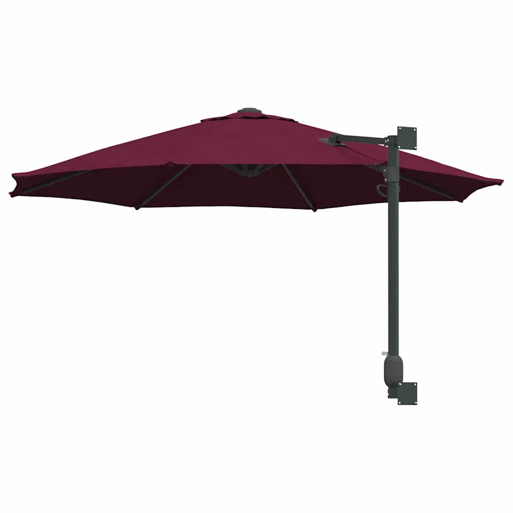 Ombrello da giardino Rosso Bordeaux 248 x 248 x 148 cm 42003231