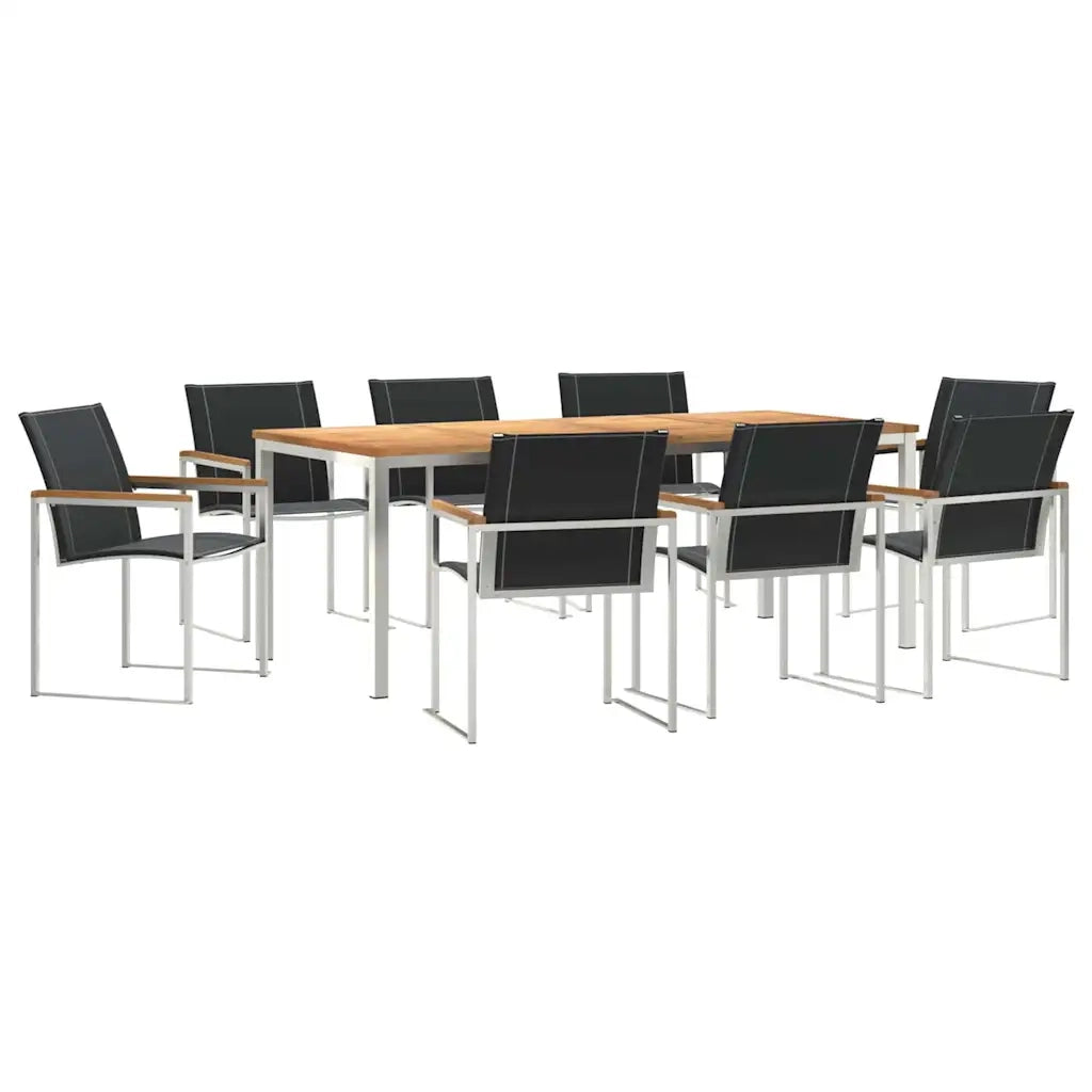 Set da Pranzo per Giardino 9 pcs Legno di Acacia Massello 3334820