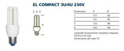 Lampada ai l.fredda fluor. comp. el201s e27 20w compatte
