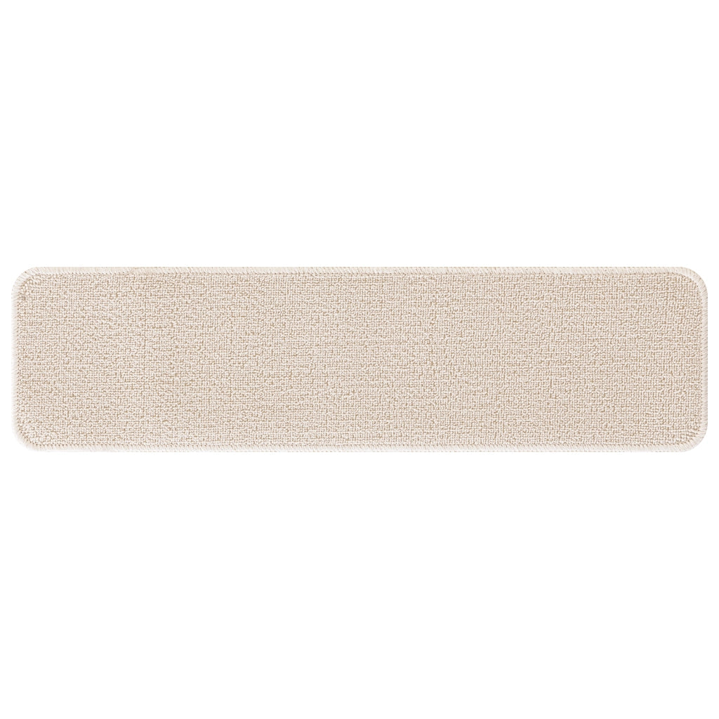 Tappetini per scale  con retro in lattice crema 20x75 cm