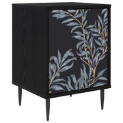 Armadio da Notte DOKKUM Rovere Nero 36 x 33 x 51 cm 8007245