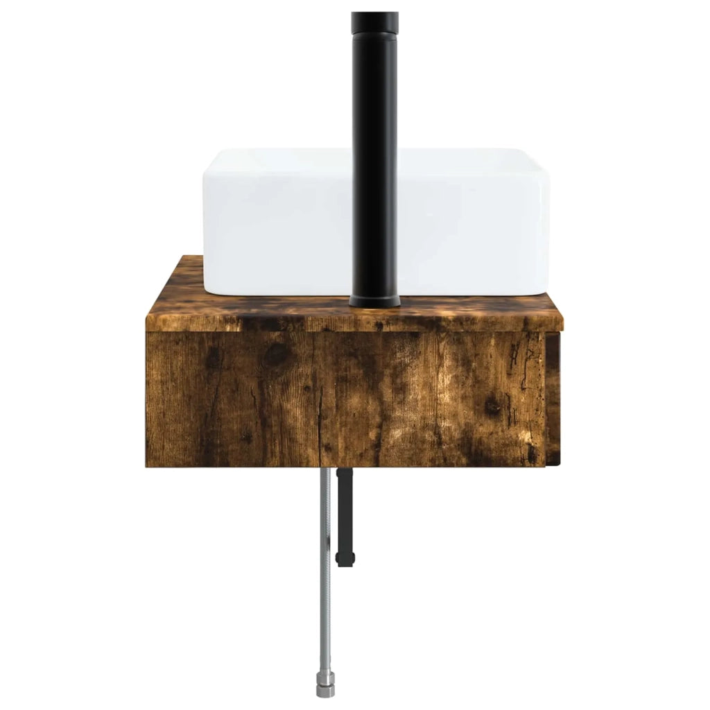 Lavabo da Parete Rovere Fumo 53 x 35 x 39 cm