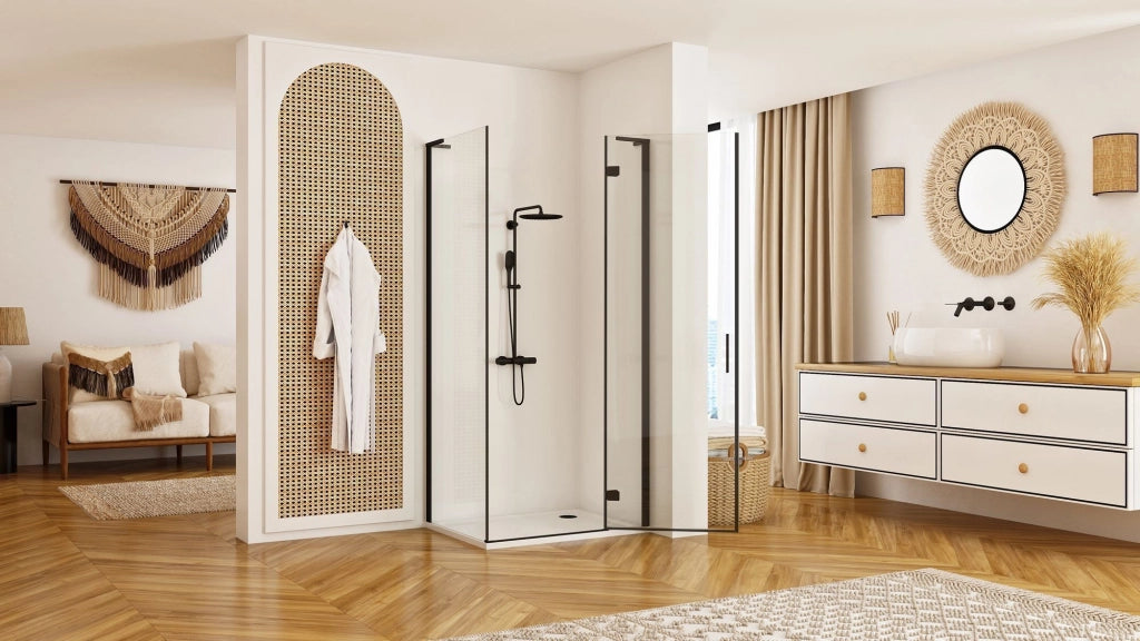 Cabina Doccia Rea Hugo Black 80x80