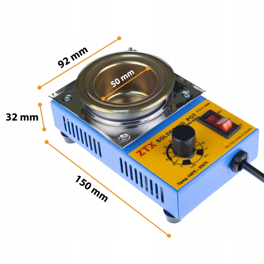 Tigelle Saldante Modello 21-B 160W – Riscaldamento Rapido, Precisione Alta | Diametro 50mm, Temperatura 100-550°C