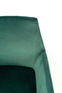 Poltrona Imbottita 54x71,5x70 cm in Velluto Verde