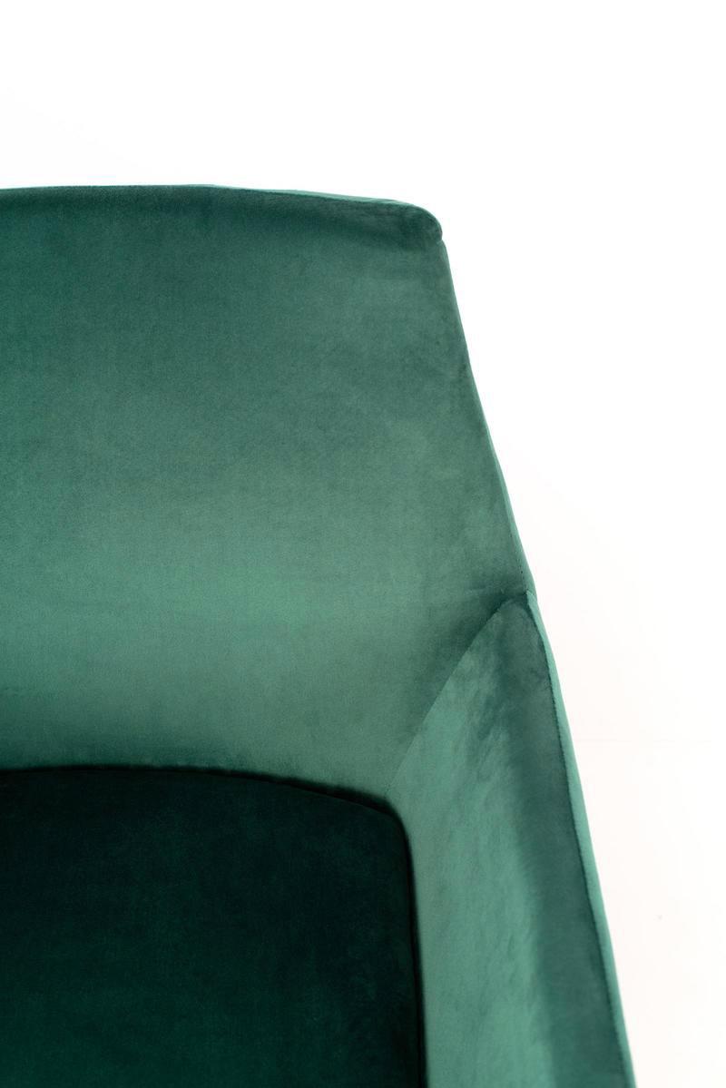 Poltrona Imbottita 54x71,5x70 cm in Velluto Verde