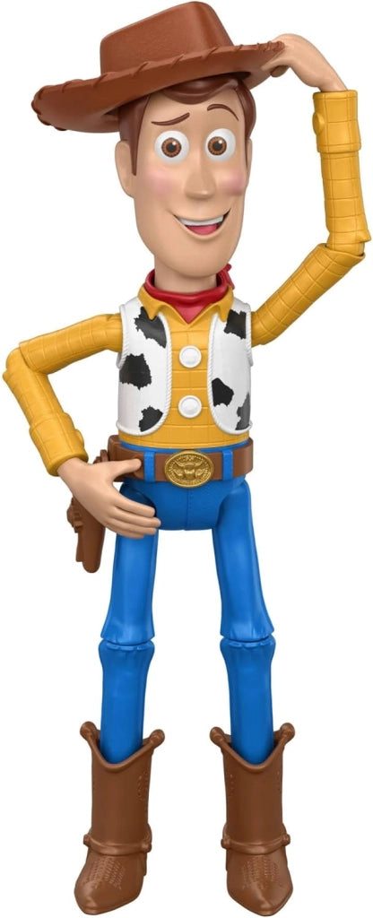 Disney Pixar Toy Story 5 - Woody `Ciao, amico!`, action figure da 30cm con 14 articolazioni mobili, funzione speciale pe