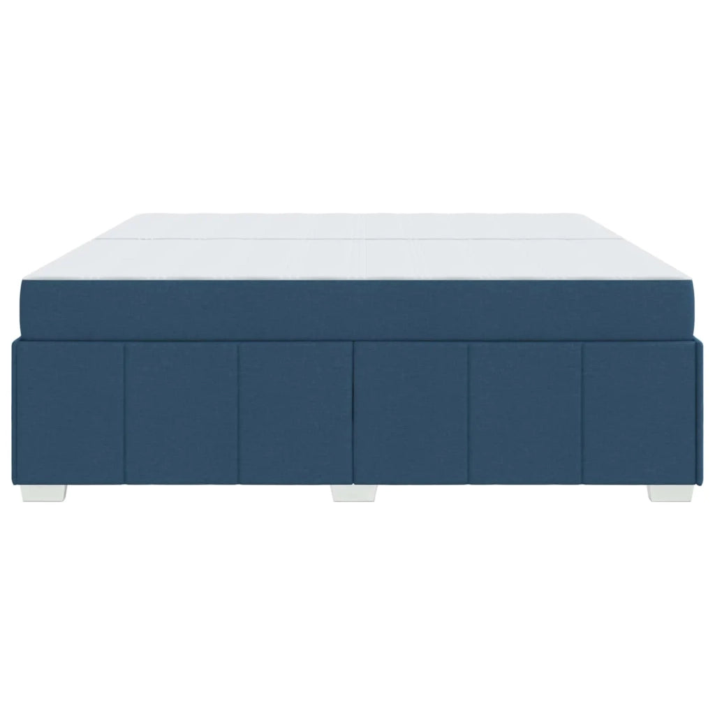 Struttura del letto con materasso Blu 200 x 200 cm Tessuto 3398313
