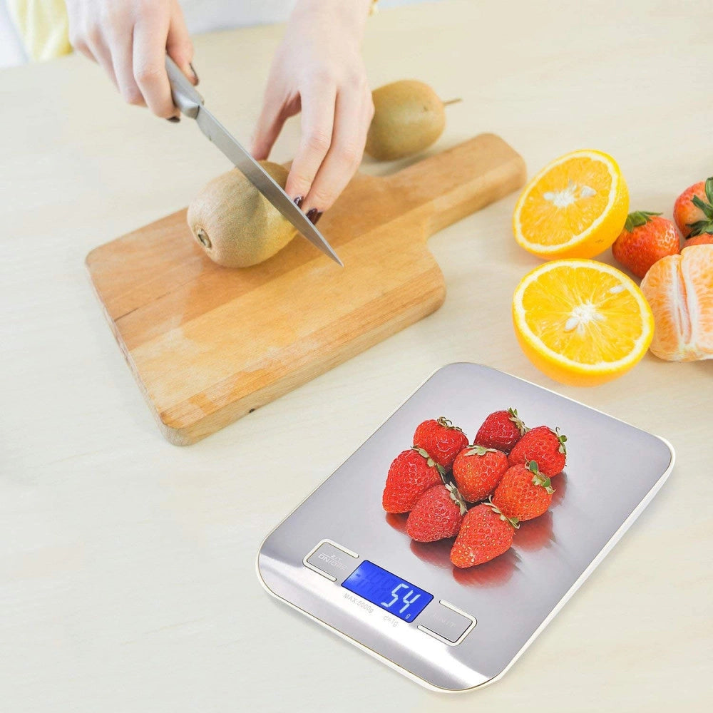 Trade Shop - Bilancia Elettronica Digitale Da Cucina Digitale In Acciaio Inossidabile Max 5kg -