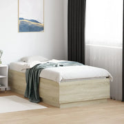 Giroletto-Struttura Letto Rovere Sonoma 90x190 cm in Legno Multistrato 616924
