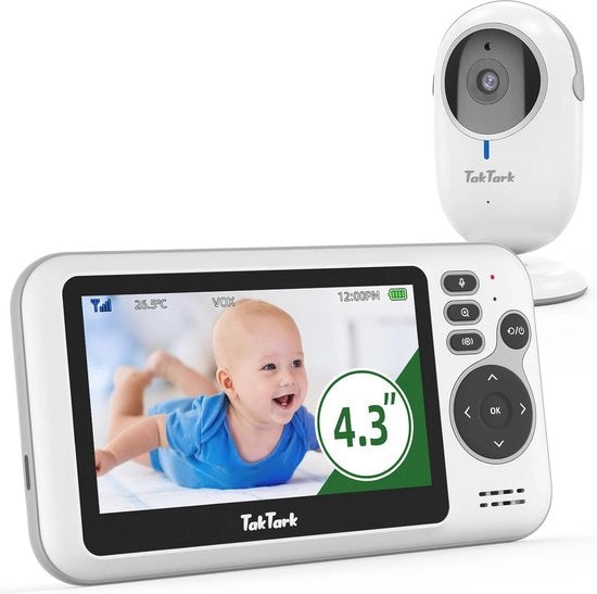 Casa sicura con telecamera di sorveglianza wireless 4,3 pollici, visione notturna e comunicazione bidirezionale