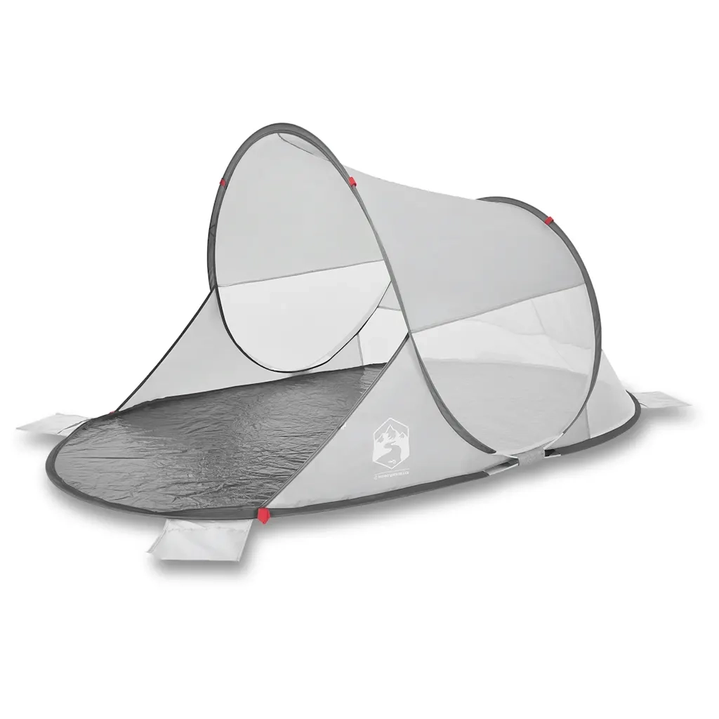 Tenda da Spiaggia Pop-Up Grigia Impermeabile